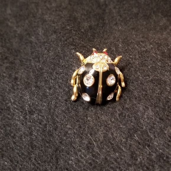 Beetle bug goldtone brooch - Picture 2 of 5